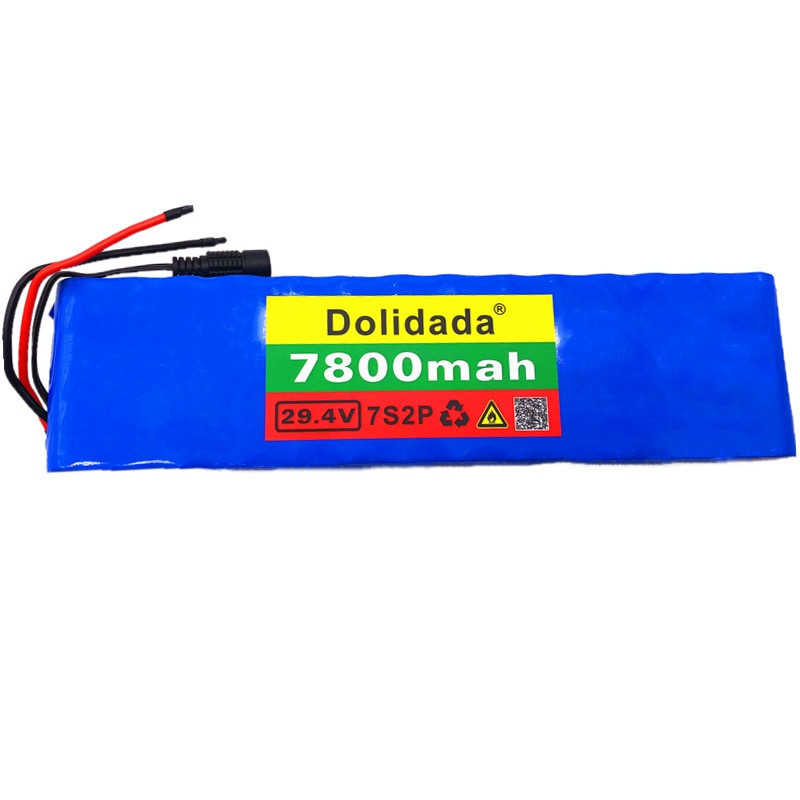 7S2P 18650 Lithium ion battery pack 24V7800mAh Electric Bicycle Power Car Balance Car