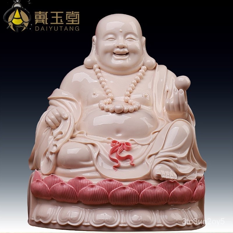 Dai Yutang Ceramic Maitreya Buddha Statue อุทิศให้กับพระถุงผ้า EPOG