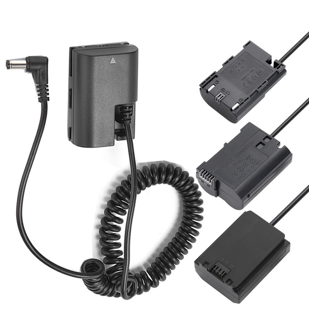 Dummy battery Fully decoded DC Coupler DR-E6 LP-E6 DR-E18 LP-E17 NP-FZ100 CP-W126S NP-W126 EP-5A EN-