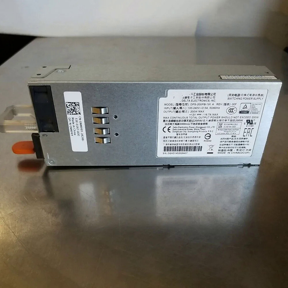 แหล่งจ่ายไฟสำหรับ DELL DPS-200PB-191 A 200W 0NMPRY N3024 N3048จัดส่งหลังจากการทดสอบ