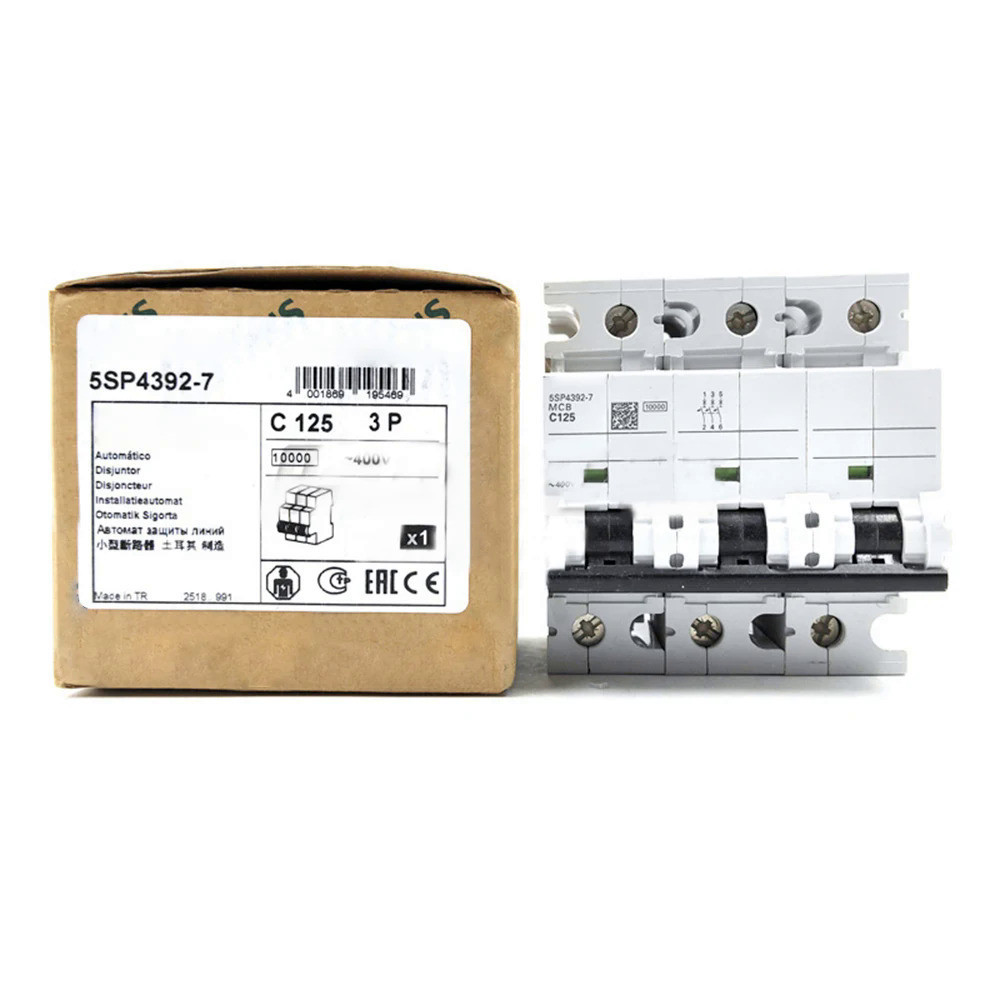 ใหม่สำหรับ Siemens 5SP4392-7 400V 3P 125A Miniature Circuit Breaker Guide Rail Installation