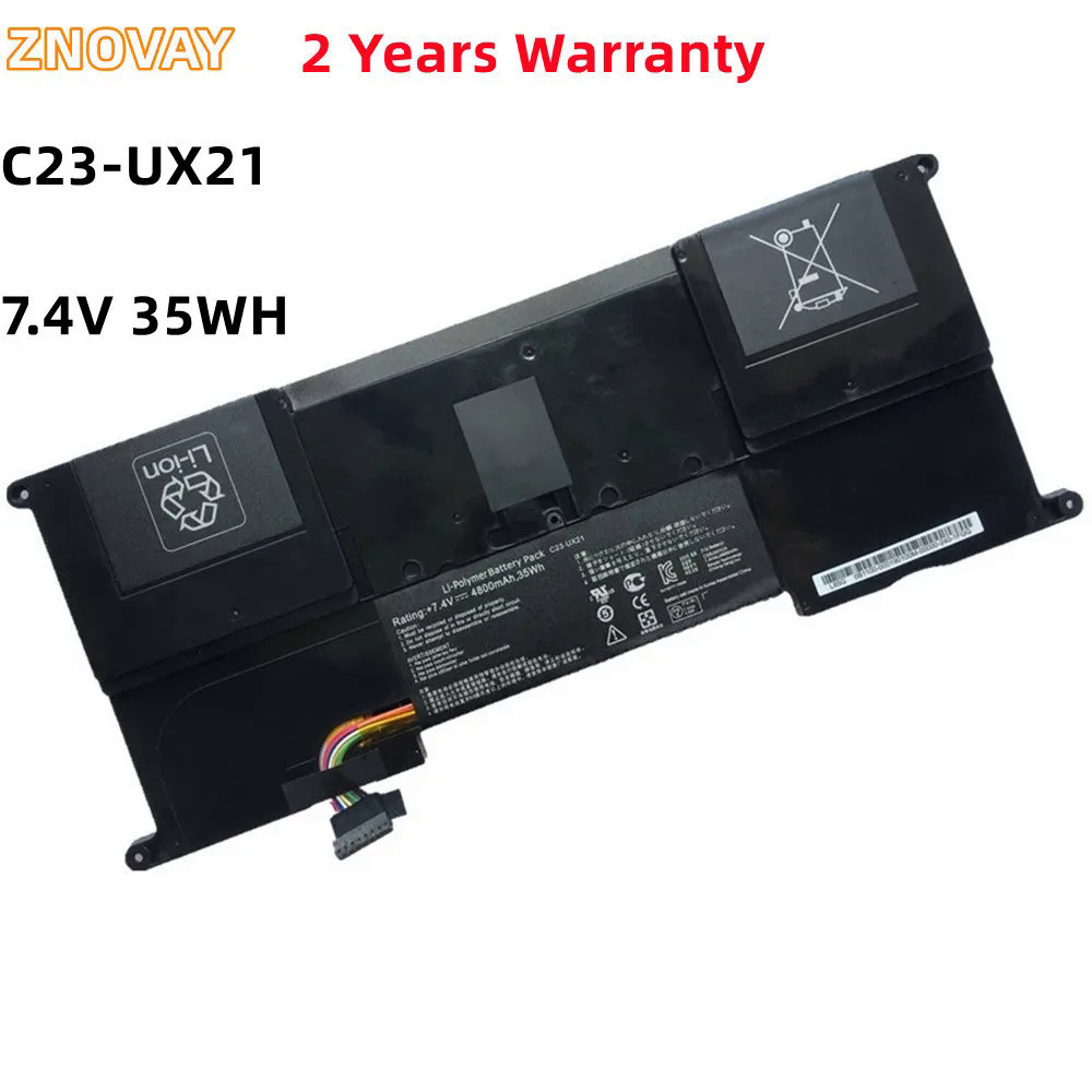 ZNOVAY C23-UX21 7.4V 35WH/4800mAh Laptop Battery for ASUS Zenbook UX21 UX21A UX21E Ultrabook Series 