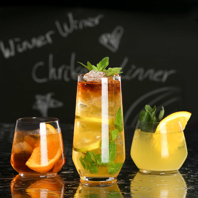 Collins Glass Highball Whiskey Glass ClassicalmojitoCocktail Glass Closed Glass Cup Juice Cup