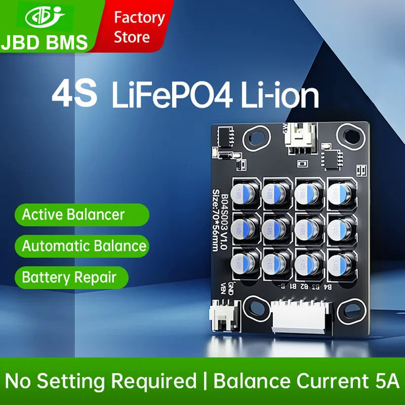 JBD BMS 5A Active Balancer 4S 12V BMS LiFePO4 Li-Ion แบตเตอรี่ Equalizer Balance Board