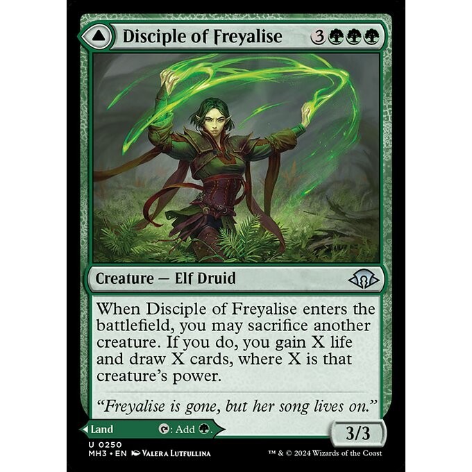 [Modern Horizons 3] - [MH3] - (U) -[Disciple of Freyalise // Garden of Freyalise] - [2024]
