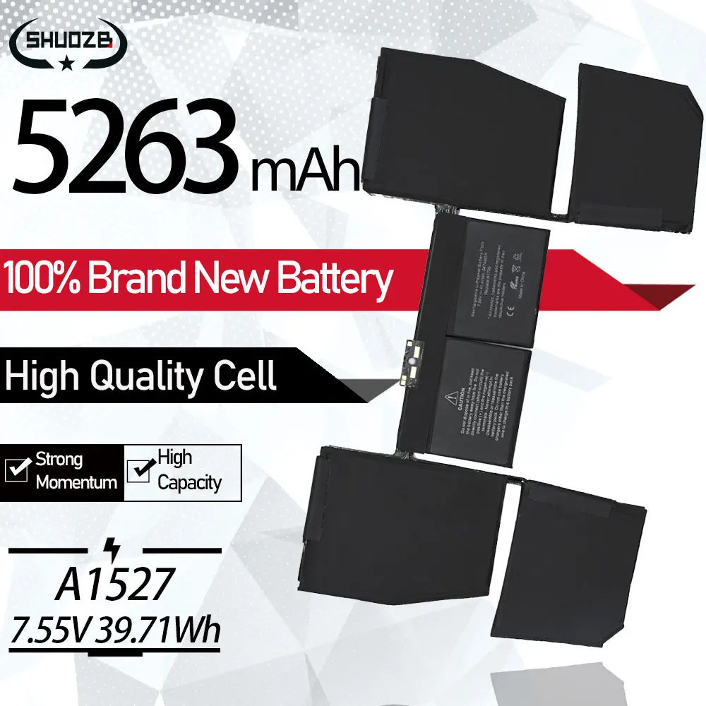 A1527 A1705 Battery For Apple Macbook pro 12'' A1534 2015-2017 Year MF855 MJY32CH/A MK4M2 EMC2746 EM