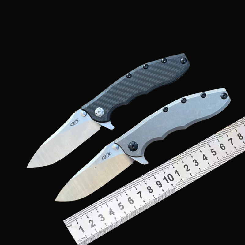 ZT 0562มีดกลางแจ้งมีดไททาเนียมมีดมีดพับมีดป้องกันตัวสำหรับตั้งแคมป์มีดเอาชีวิตรอดแบบพกพามีดพกพา