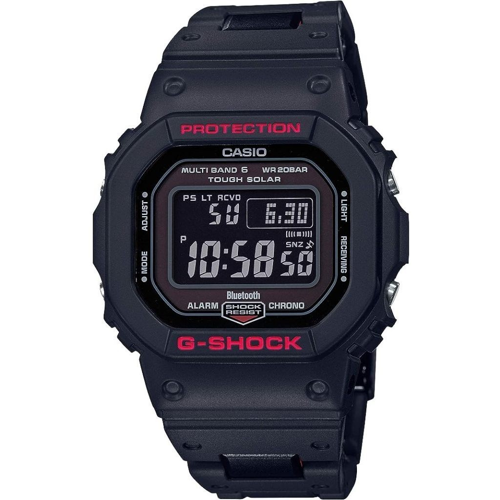 JDM WATCH ★ Casio G-Shock GW-B5600HR-1 GW-B5600HR-1JF นาฬิกาสแตนเลสพลังงานแสงอาทิตย์ 《Y》