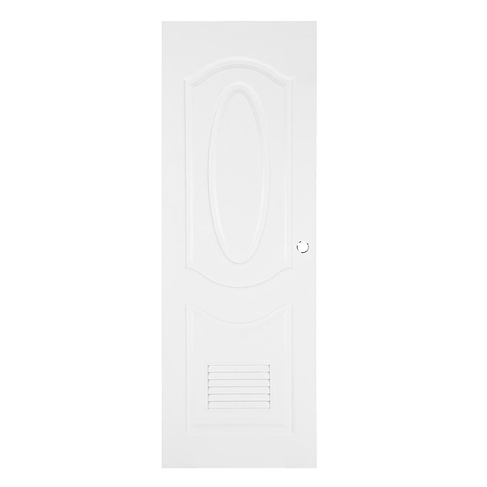 AZLE ประตูห้องน้ำ UPVC PZ2 70X200 ซม. สีขาว เจาะลูกบิด จัดส่งโดย HomePro