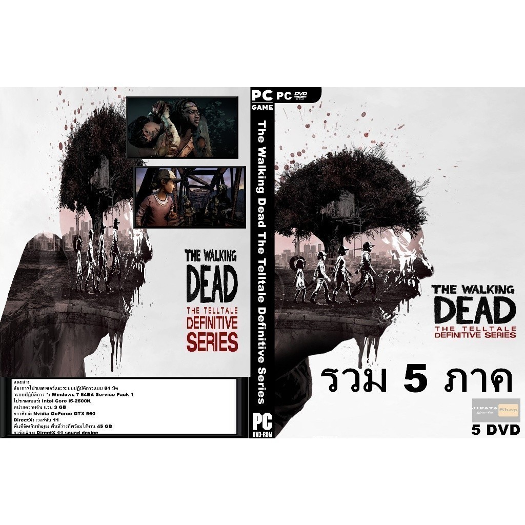 แผ่น Game PC The Walking Dead The Telltale Definitive Series (5DVD)