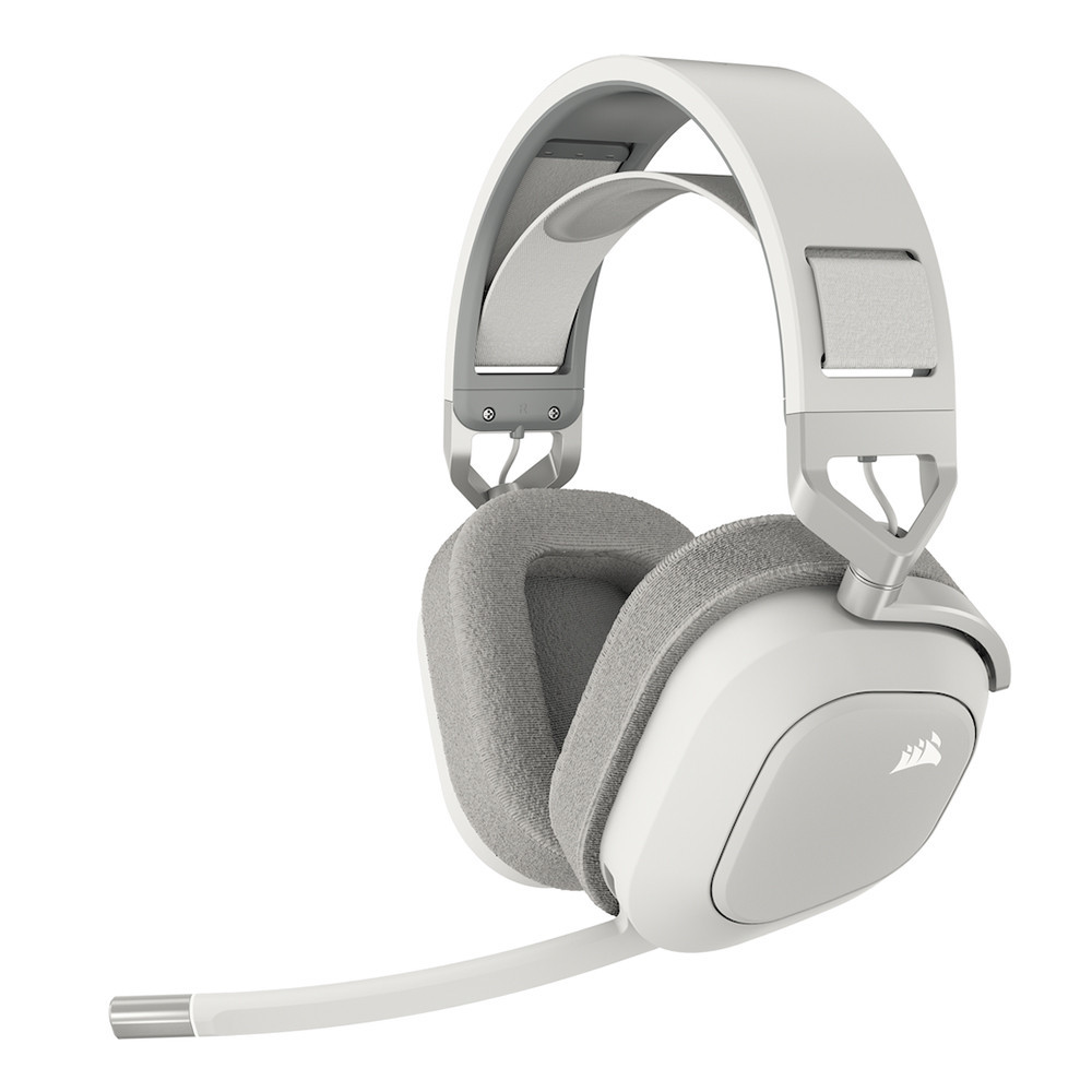 WIRELESS HEADSET (หูฟังไร้สาย) CORSAIR HS80MAX WIRELESS RGB WHITE (CA-9011296-AP) {}