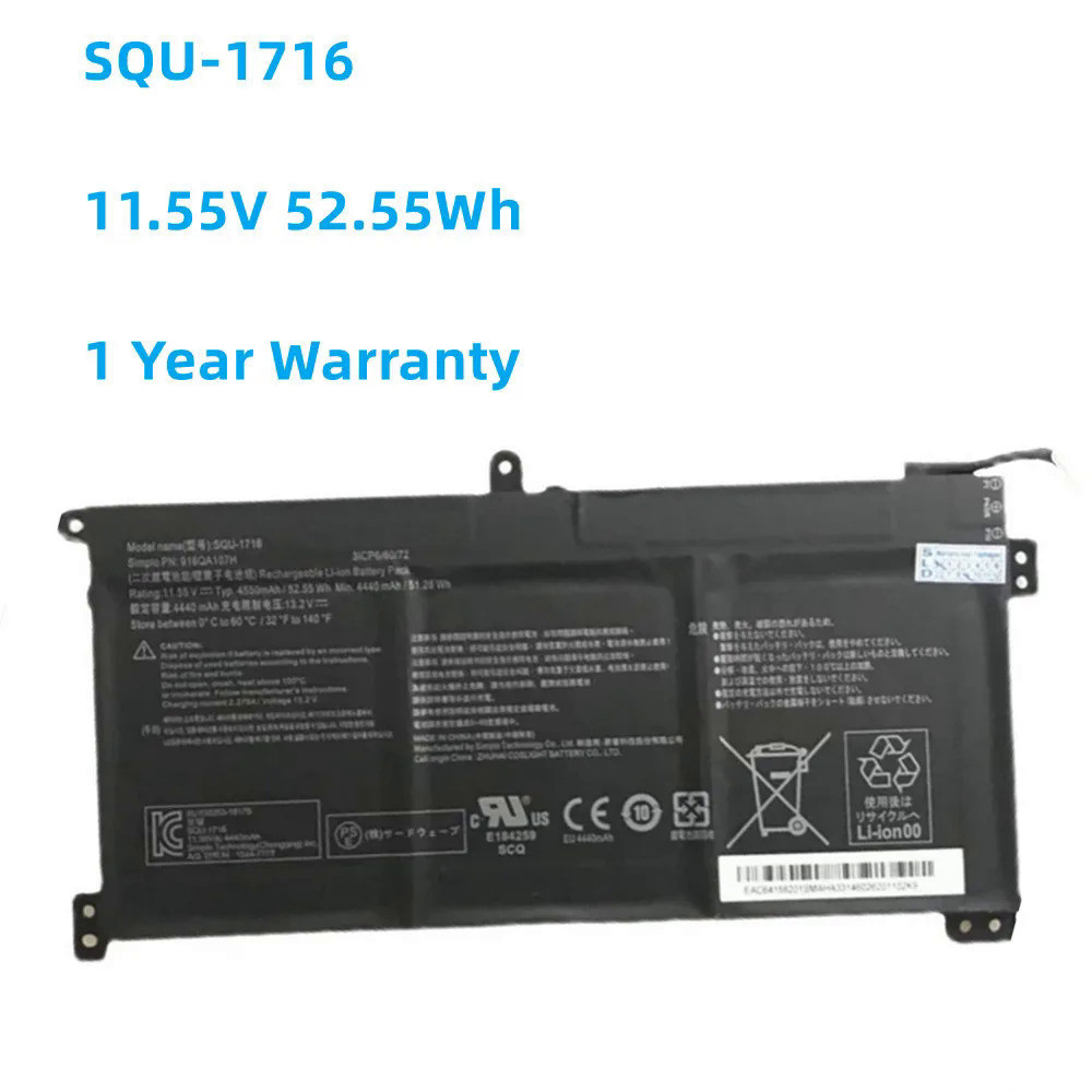 Laptop battery for U65A QL9S04, million in 52. 55oh/mAh, new