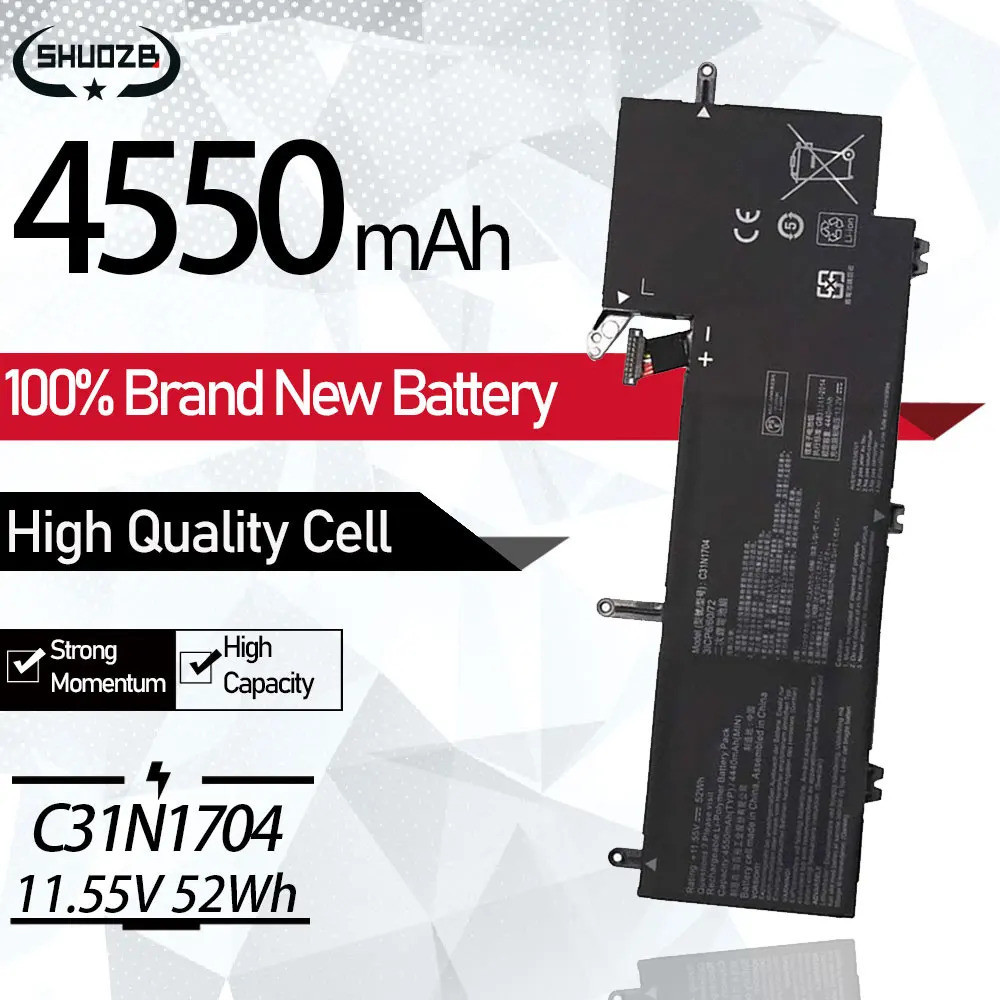 New C31N1704 0B200-02650000 Battery For ASUS Q535U UX561UD ZenBook Flip 15 Q535UD BI7T11 E2019T BO02