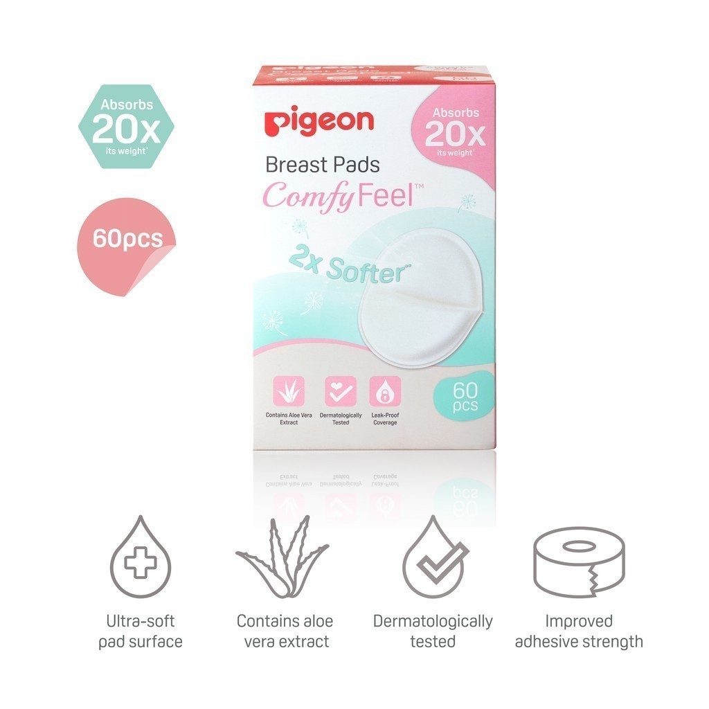 Pigeon พีเจ้น แผ่นซับน้ำนม รุ่นสัมผสันุ่ม เบาสบายผิว ( Breast Pad Comfy Feel) 60/120 ชิ้น - รูปที่ 5