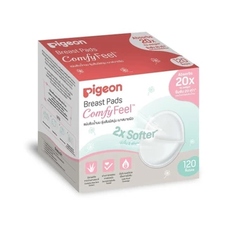Pigeon พีเจ้น แผ่นซับน้ำนม รุ่นสัมผสันุ่ม เบาสบายผิว ( Breast Pad Comfy Feel) 60/120 ชิ้น