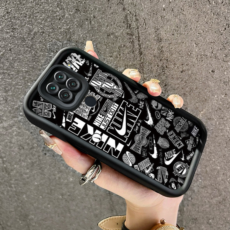 เคสสำหรับ Xiaomi Redmi Note 9 เคสกระแสแฟชั่นกันกระแทก  Silikon เคสป้องกันกล้องคลุมทั้งหมด
