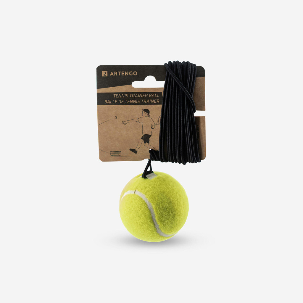 ARTENGO - ลูกเทนนิสและเชือกยืดหยุ่นสำหรับ "Tennis Trainer" - Tennis Ball and Elastic Strap For "Tennis Trainer"