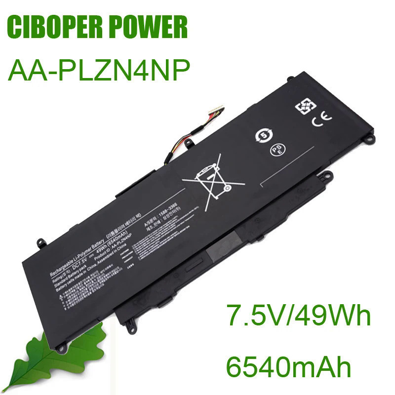 CP Original Li-Polymer แบตเตอรี่แล็ปท็อป AA-PLZN4NP 7.5V /49wh/ 6540MAh สำหรับ ATIV PRO XE700T1C XQ7
