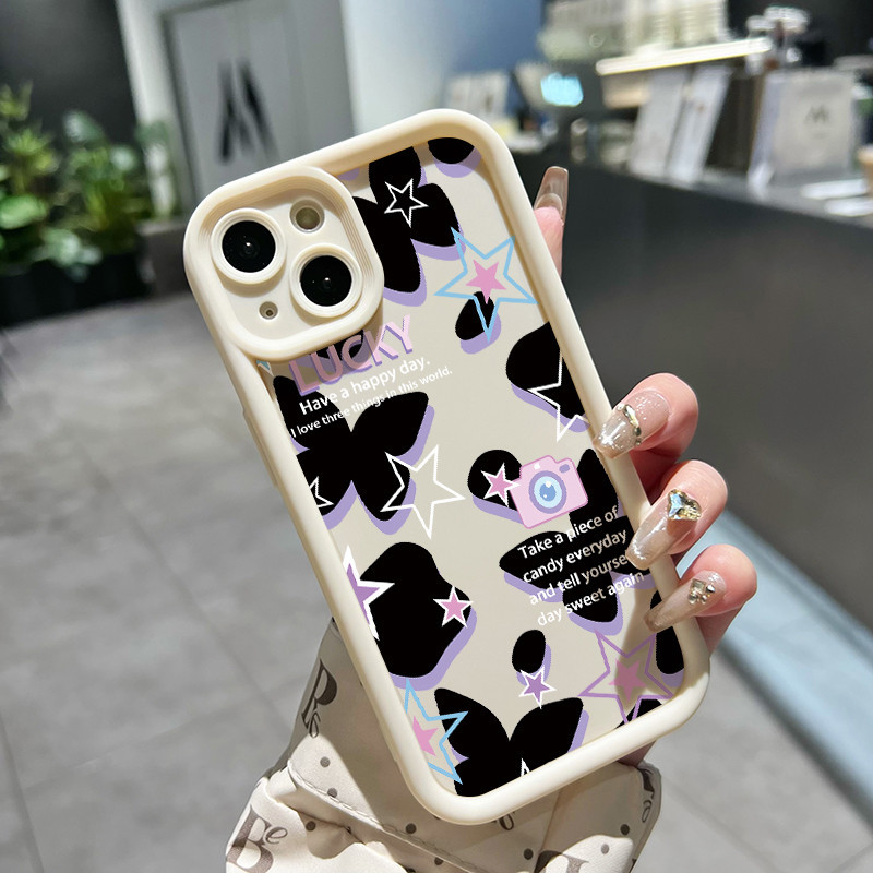 เคสสำหรับ VIVO Y91C Y90 Y1s เคสครอบป้องกันลูกผีเสื้อสวย - รูปที่ 2