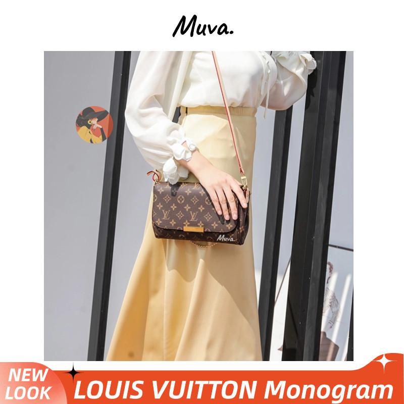 1 หลุยส์ วิตตอง👜Louis Vuitton FAVORITE Women/Shoulder Bag กระเป๋าโซ่/กระเป๋าคลัทช์