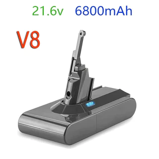 สำหรับ Dyson 6000MAh V8 21.6โวลต์แบตเตอรี่ลิเธียมเครื่องดูดฝุ่นแบตเตอรี่แบบชาร์จไฟได้เครื่องมือแบตเตอรี
