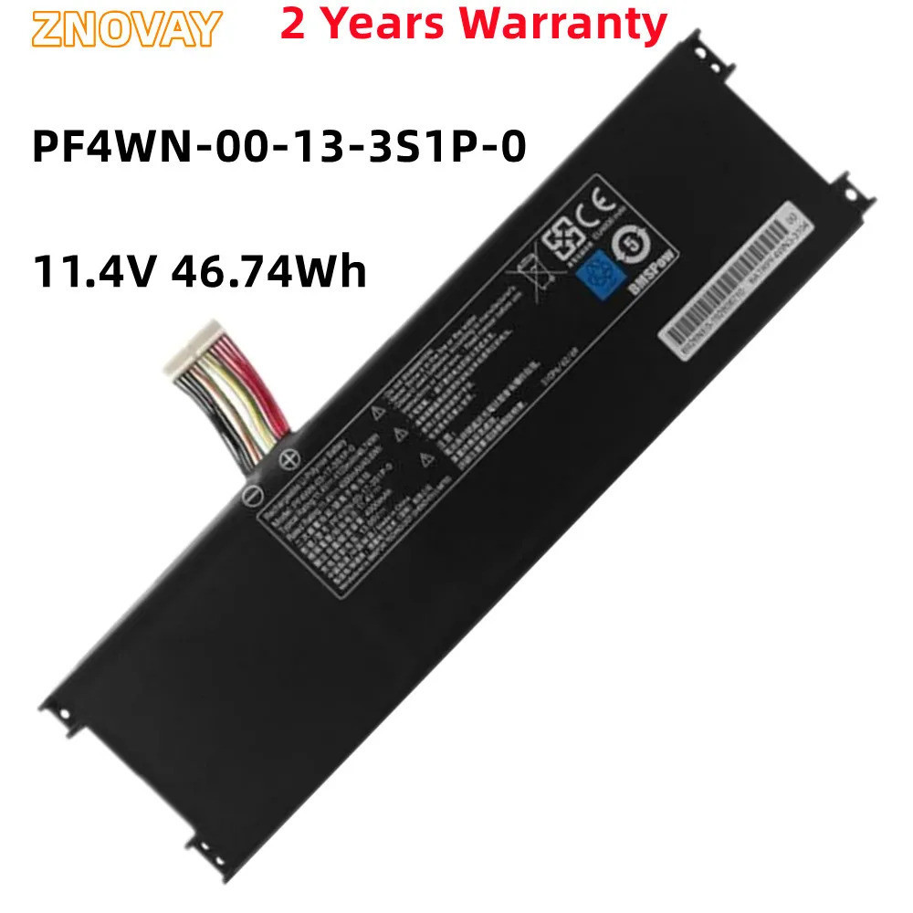 แล็ปท็อป PF4WN-03-17-3S1P-0 M142แบตเตอรี่ใหม่สำหรับ Hasee KINGBOOK U45 A1 U43E1 Motile 11.4V 46.74Wh