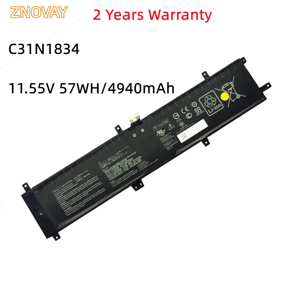 ZNOVAY C31N1834 11.55โวลต์57WH แล็ปท็อปแบตเตอรี่สำหรับ A SUS ProArt StudioBook Pro 17 W700G W700G3T 