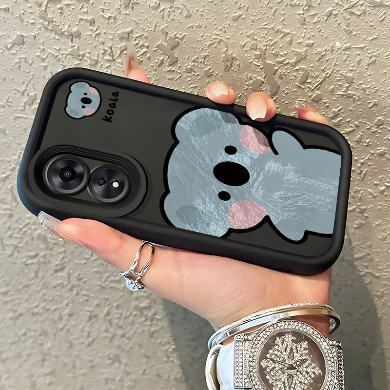 เคสสำหรับ OPPO A18 A38 A2x เคสป้องกันครอบน่ารักหมูน้อยรูปแบบ