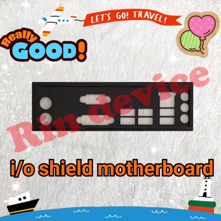 i/o shield Motherboard ASUS H81M-E   #ฝาหลังเมนบอร์ด