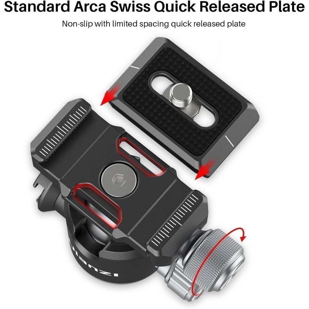 Ulanzi U80L Aluminum Alloy Ball Head หัวบอล Arca Swiss ต่อขาตั้งกล้อง รองรับ DSLR Mirrorless