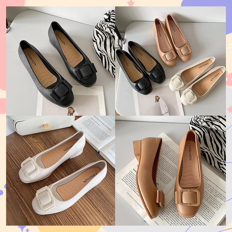 Jukoy แบบใหม่พร้อมส่ง รองเท้าคัทชูแฟชั่นหญิง รูปที่ 2