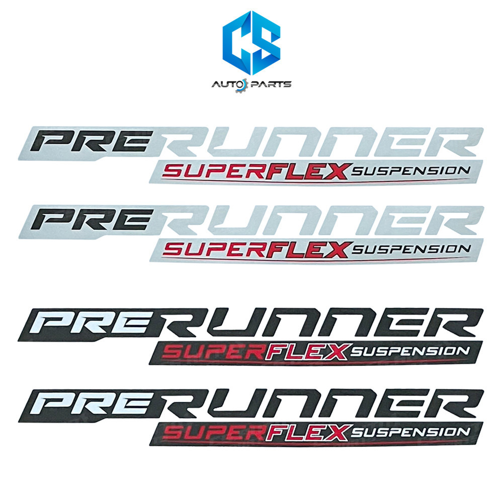 สติ๊กเกอร์ PRERUNNER SUPERFLEX - TOYOTA REVO ปี20-24 (ติดข้างท้ายกระบะ)