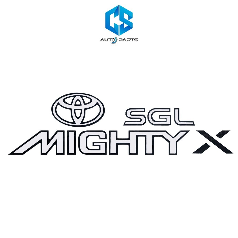 สติ๊กเกอร์ MIGHTY X SGL - TOYOTA MIGHTY X ปี95-96 (ติดฝาท้ายกระบะ)