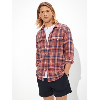 American Eagle เสื้อเชิ้ตผู้ชาย MICHELLE PLAID SALVADOR TWIL…