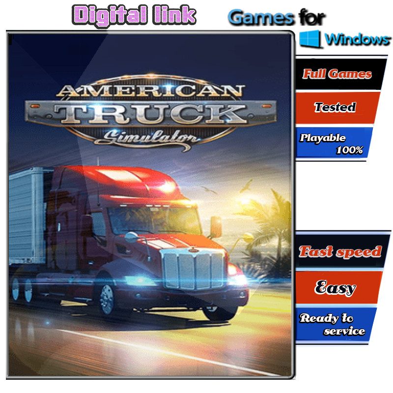 American Truck Simulator เกม PC Game คอมพิวเตอร์ USB เสียบเล่นได้เลย