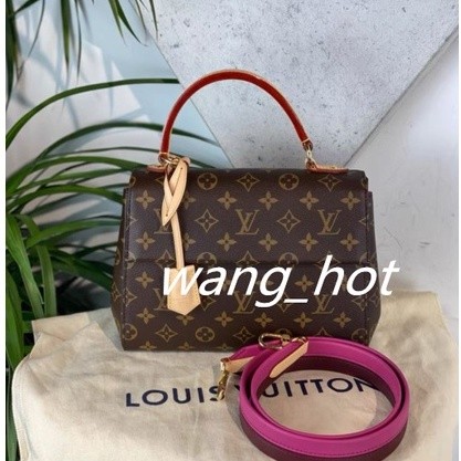 LOUIS VUITTON LV Cluny BB กระเป๋าสะพาย/กระเป๋าสะพายข้าง/กระเป๋าถือมือสอง M42738 ในสต็อก