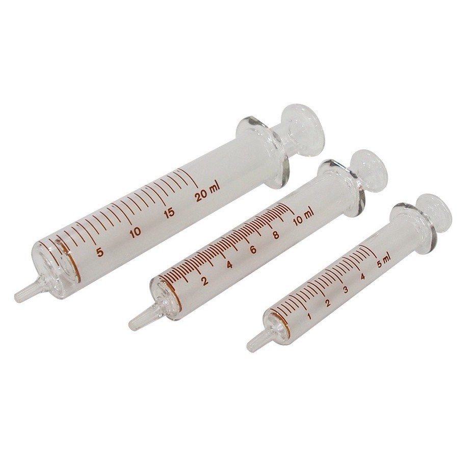 KBM syringe Syring แก้ว ไซริงค์แก้ว SYRINGE 5 - 10 - 20 ml ให้อาหารผู้ป่วย 1 อัน