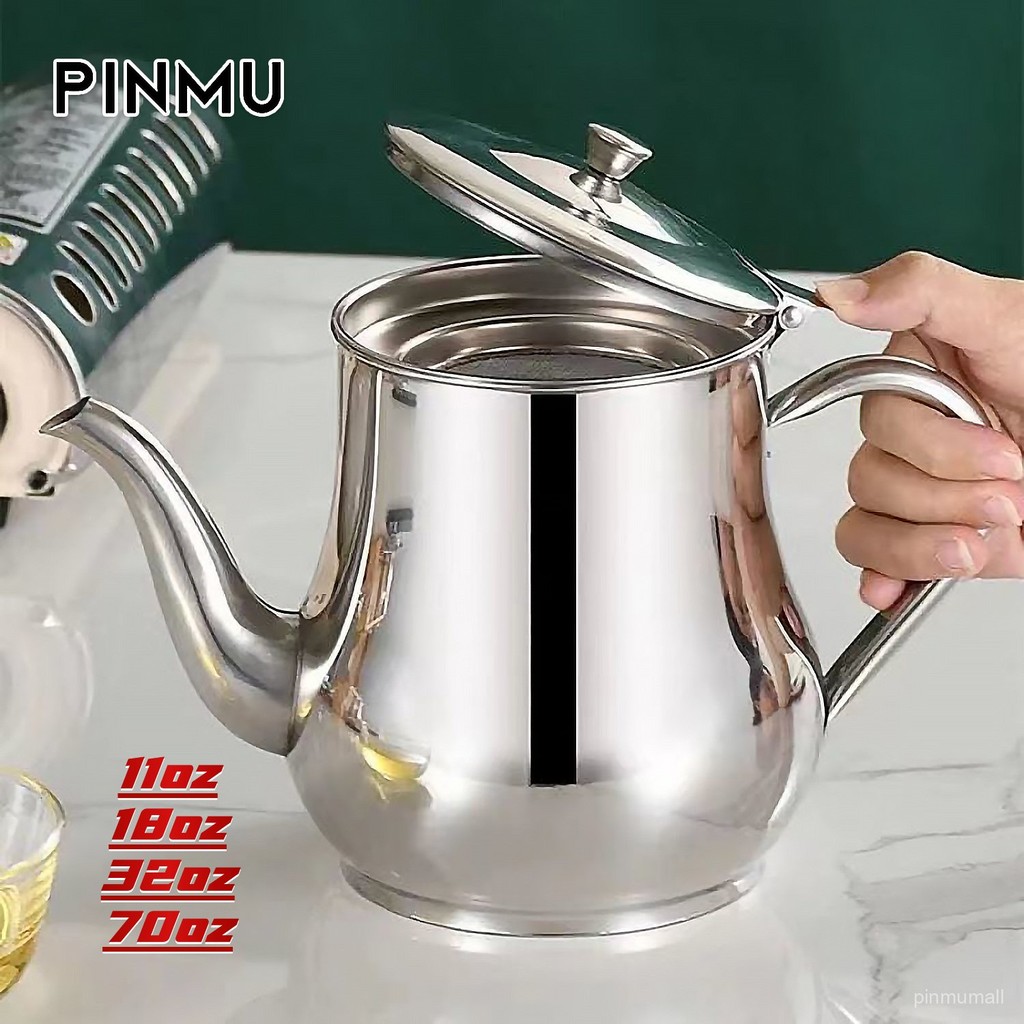 PINMU 304 สแตนเลสออนซ์น้ำมันเชื้อเพลิงหม้อไอน้ำเหล็กหนาด้วยฝาครอบกรองตาข่ายทนความร้อน