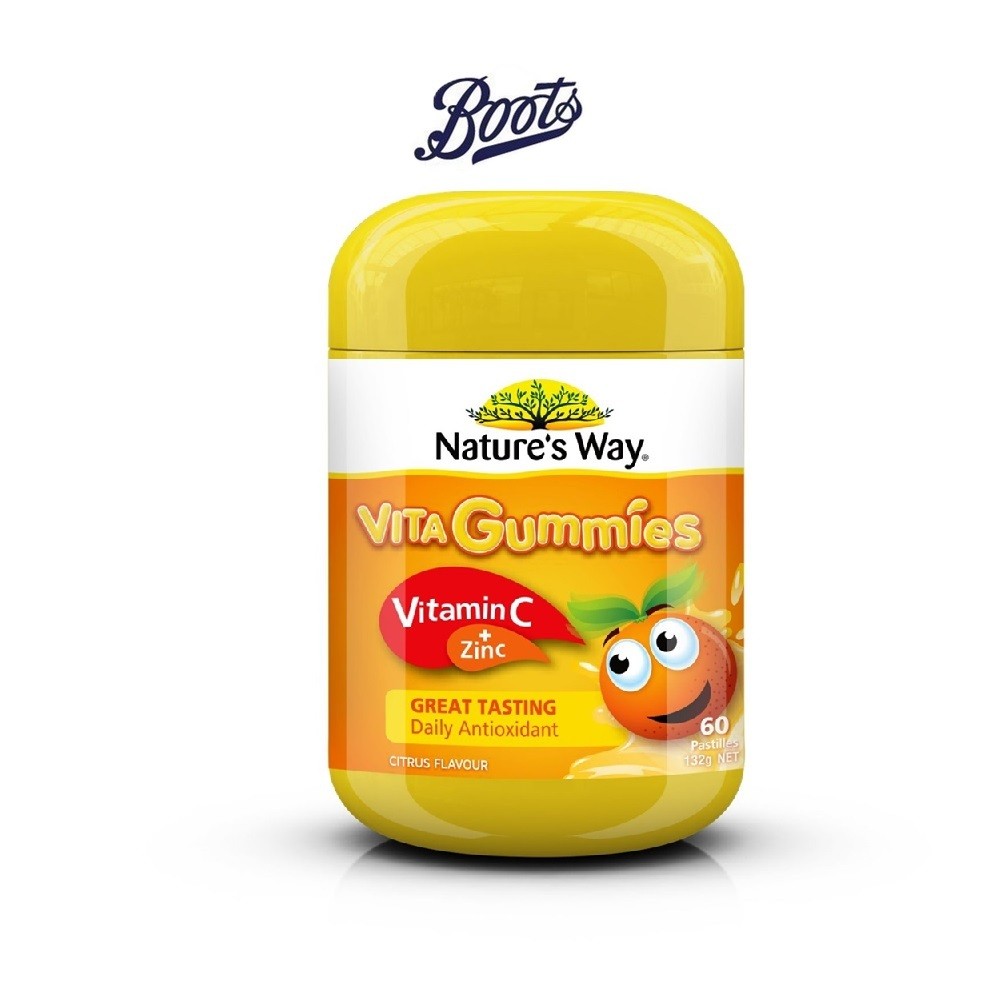NATURE’S WAY เนเจอร์สเวย์ คิดส์ ไวต้า กัมมี่ ซิงค์+ซี  60 เม็ด