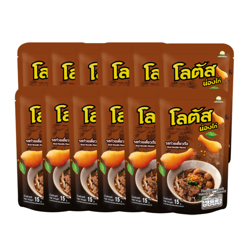 โลตัส น่องไก่ก๋วยเตี๋ยวเรือ 15 ก. x 12