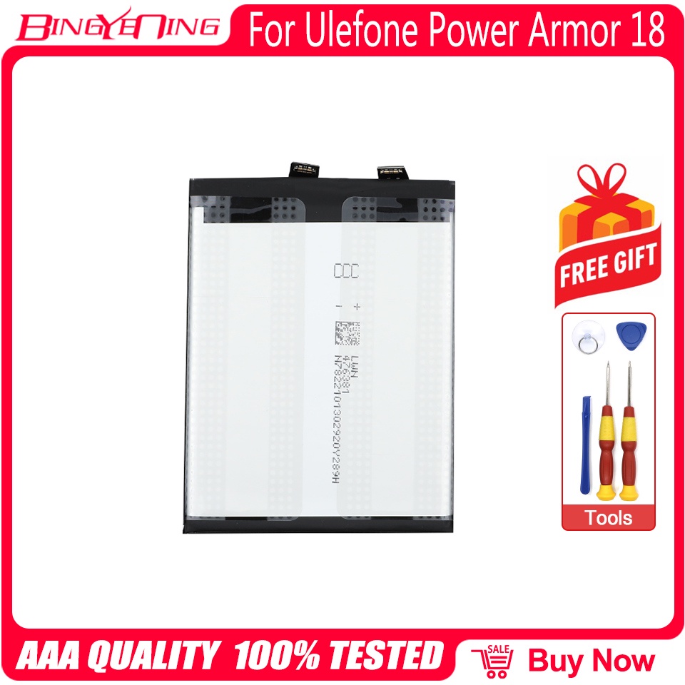 ยี่ห้อใหม่สำหรับ Ulefone Power Armor 18 18T 19 19T แบตเตอรี่เปลี่ยนโทรศัพท์มือถือคุณภาพสูง Batteria 