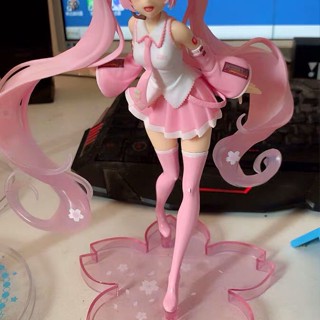 ❐○Cherry Blossom กระต่ายหู Hatsune Miku อะนิเมะสีชมพูสาวเจ้าหญิงของเธอ Hand-made ตุ๊กตาตกแต่งของขวัญวันเกิด