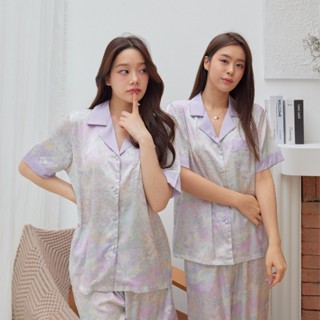 ชุดนอน Muslin pajamas [ โค้ด MUSSEP130 ลด 130 ฿] ชุดนอนSilk Satin( รุ่น N1155,T1155,K1155 )