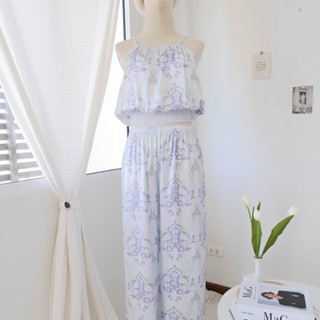 ชุดนอน Muslin pajamas [ โค้ด MUSSEP130 ลด 130 ฿] ชุดนอนSilk Satin( รุ่น R1173 )