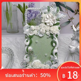 ▽ครีมกาวโทรศัพท์มือถือกรณี DIY วัสดุชุด baroque Fairy สีเขียวสร้างสรรค์ทำด้วยมือโฮมเมดเครื่องประดับอุปกรณ์เสริม