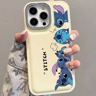 เคสโทรศัพท์มือถือ แบบนิ่ม ลายตะเข็บสีฟ้า สําหรับ iPhone 14Promax 13 12 11 7Plus X XR xsmax