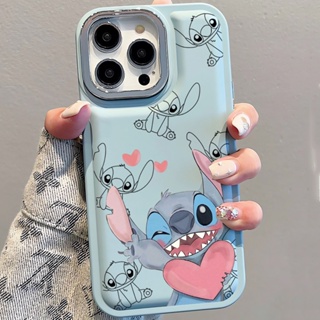 เคสโทรศัพท์มือถือ แบบนิ่ม ลายหัวใจ และเส้นตะเข็บ สําหรับ iPhone 14Promax 13 12 11 7Plus X XR xsmax