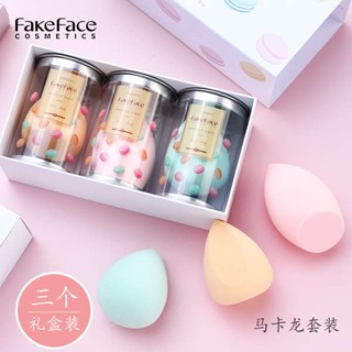 ฟองน้ําแต่งหน้า FakeFace Beauty Egg 3เซ็ตซูเปอร์ซอฟท์หยดน้ำตัดเฉียงไข่แต่งหน้าพัฟฟองน้ำเปียกและแห้ง