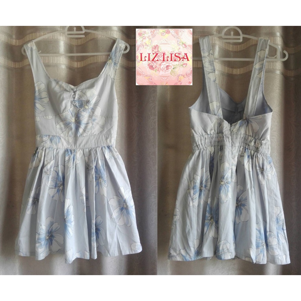 เดรสลายดอก Liz Lisa มือสองเหมือนของใหม่! :mini dress kawaii lolita Size 0 (used like new)