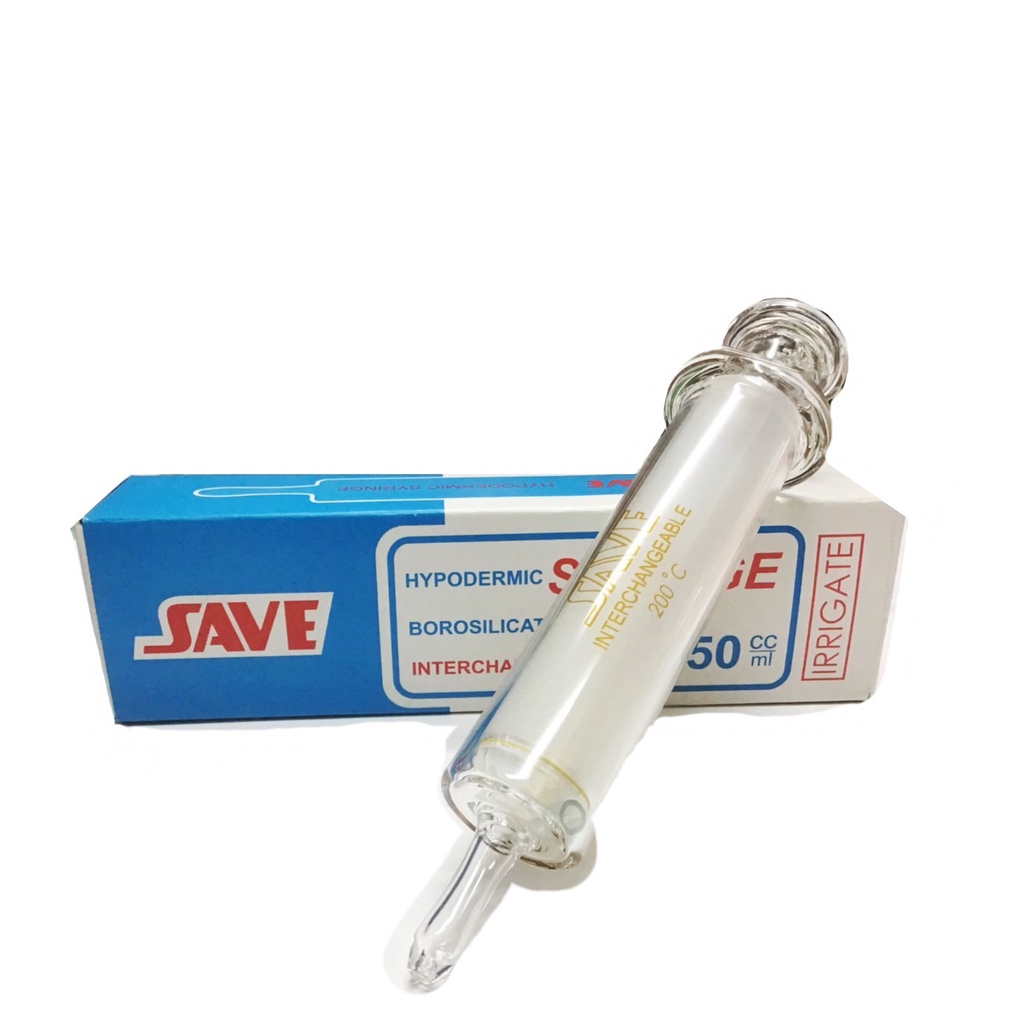 SAVE Syringe Glass (ไซริ้งแก้ว ให้อาหาร) 50 CC IRRIGATE